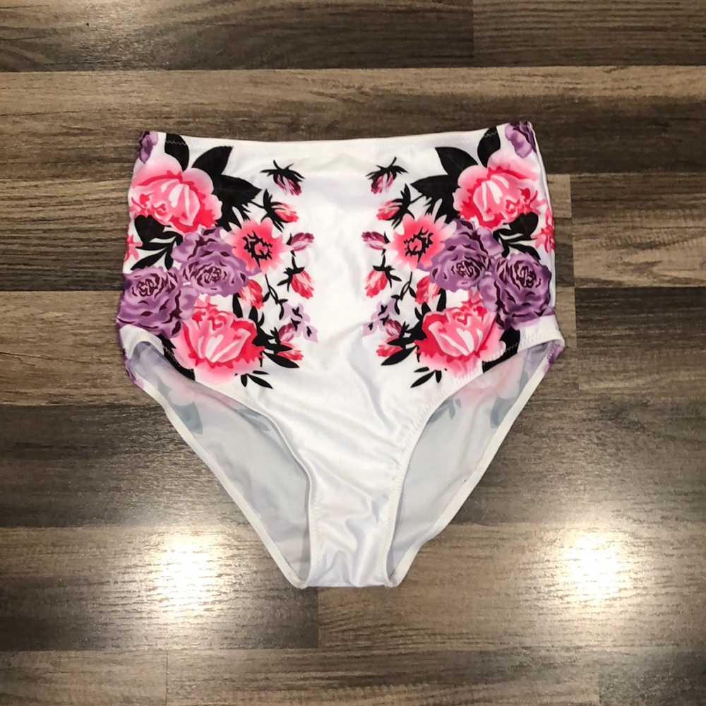 High waist bikini bottom